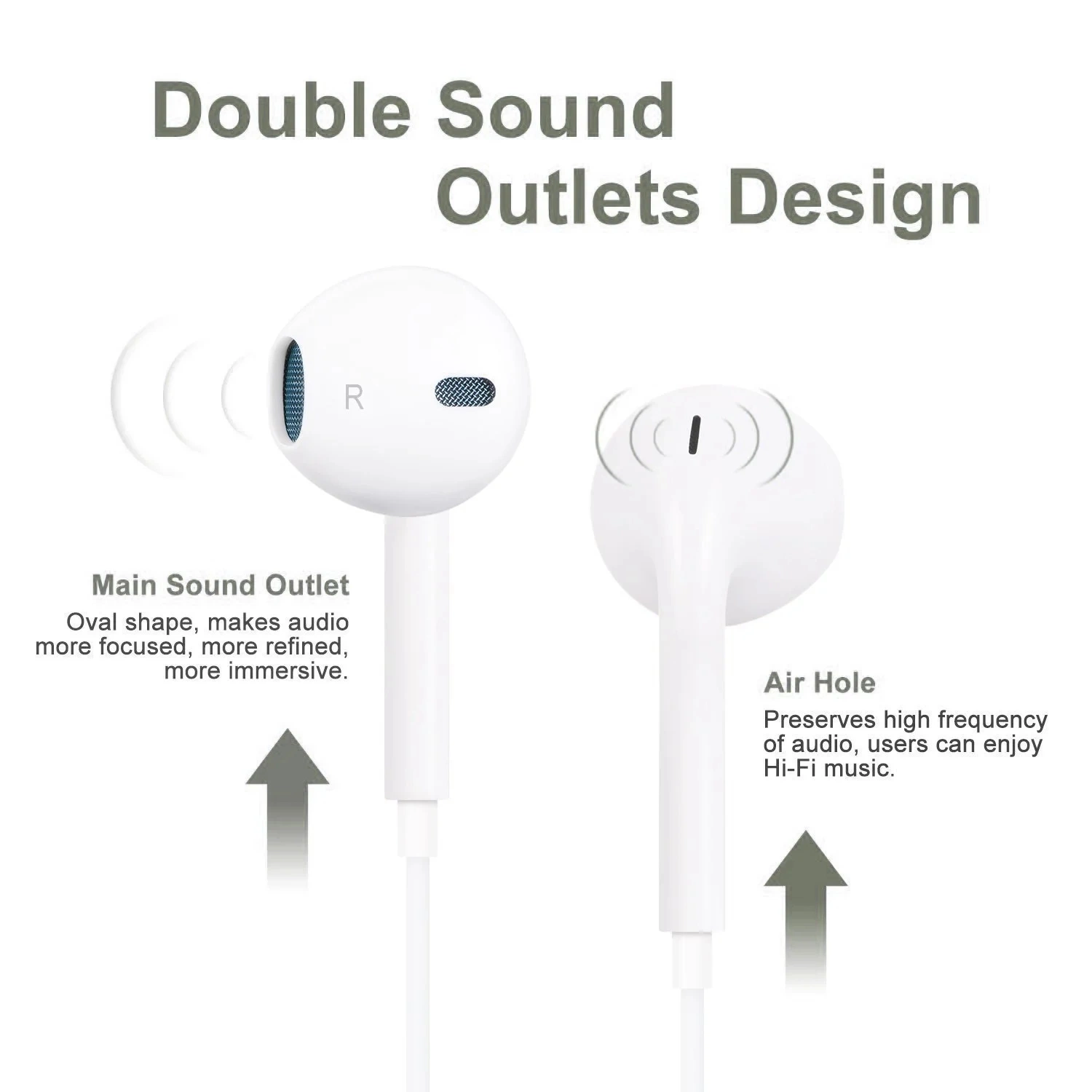 2020hot Selling Original Lightning Connector Earpods Mobile Phone with Lightning Connector