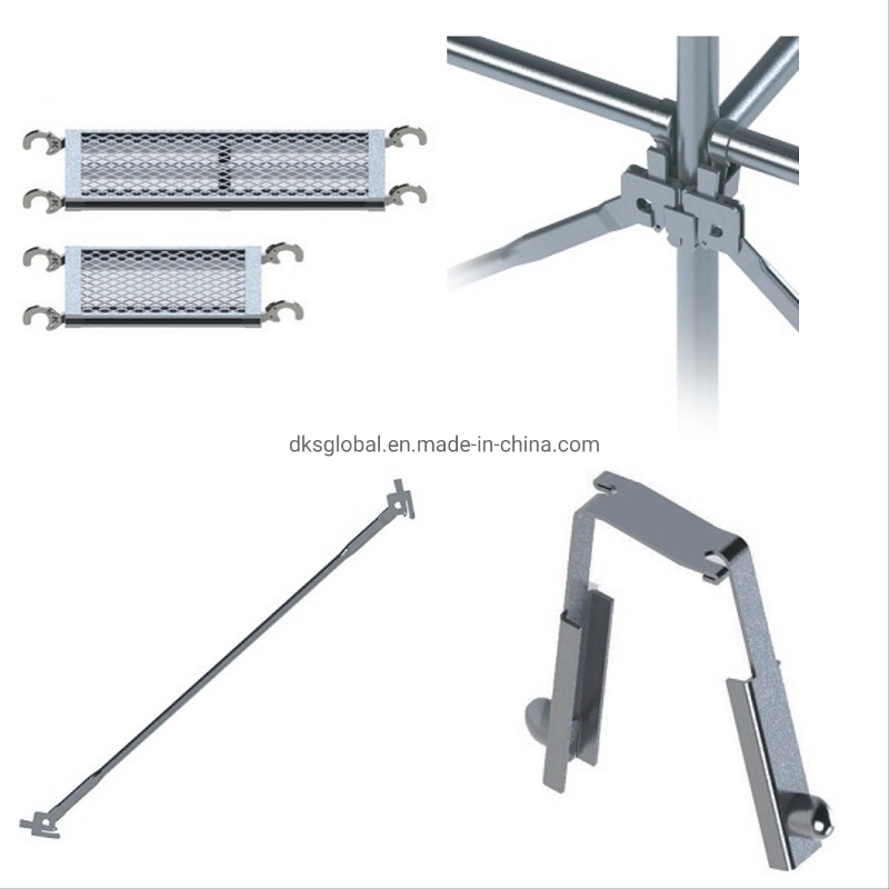 A fábrica projetada Estaleiro arcabouço da estrutura de pranchas de aço do sistema de andaimes