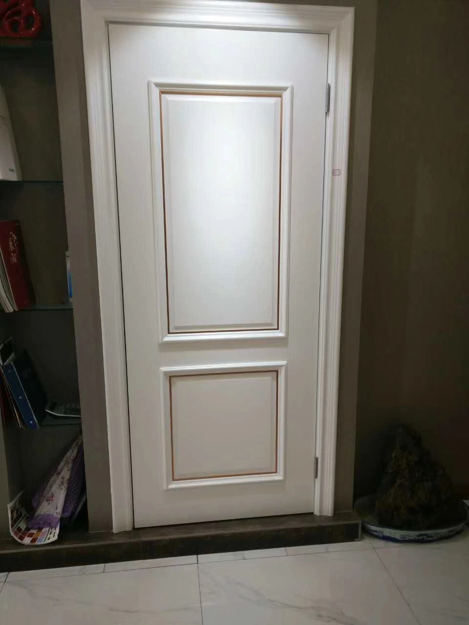 Single Doble moderno Hotel dormitorio cocina baño MDF melamina WPC Interior de PVC Madera maciza puerta de madera