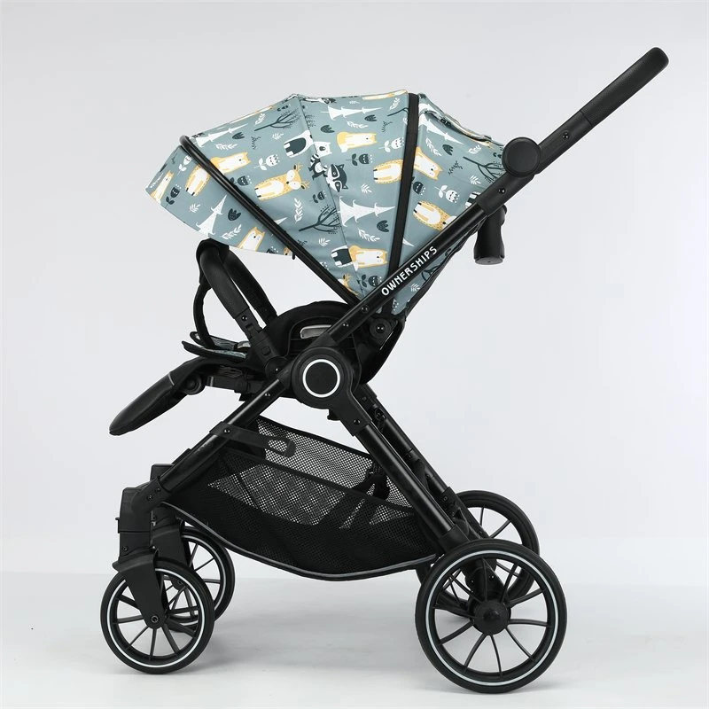 En1888 Approved Popular Newborn Custom Trolley Pram Baby Adjustable Strollers with Pushhandle