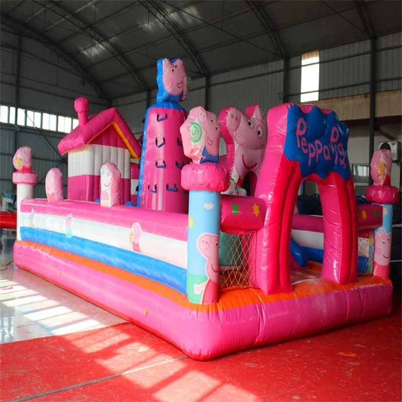 Big Inflatable Castle Fun City Amusement Park Bouncy Castle Toy with Slide for Kids Inflatable Castle