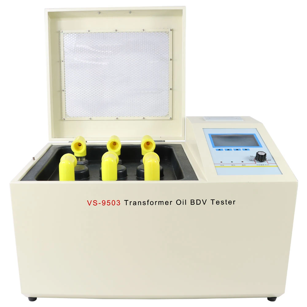 Automático completo aceite aislante Tester rigidez dieléctrica Bdv Medidor de aceite