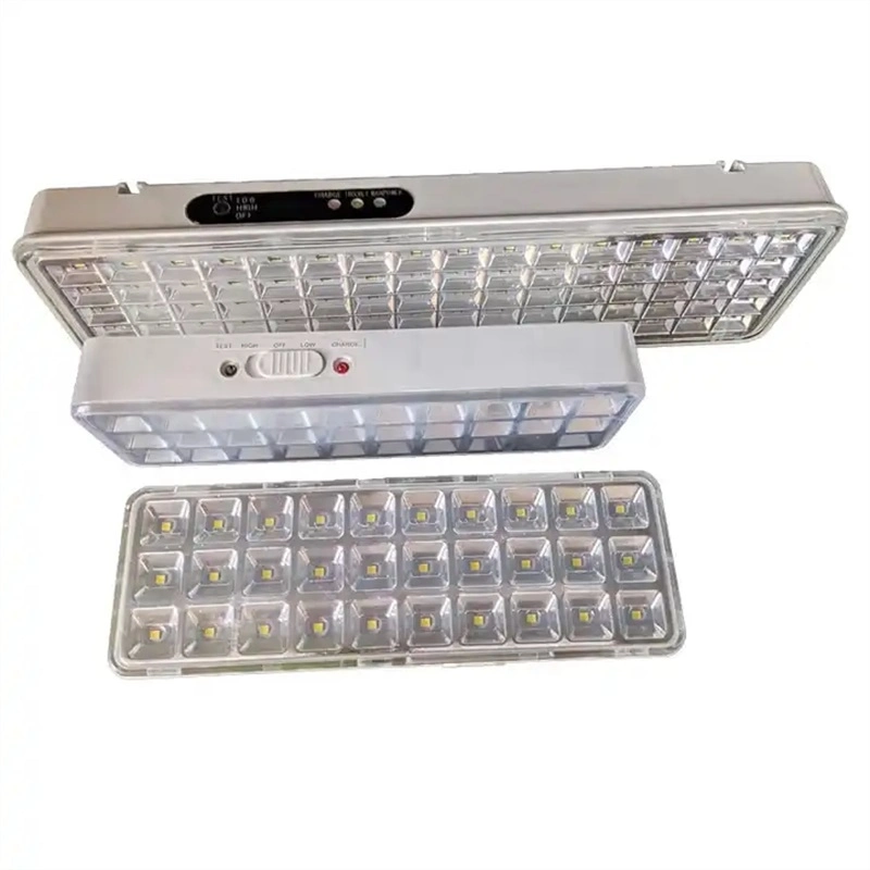 LED de pared recargable de emergencia de incendio de luz batería ultra ligera Luz de respaldo recargable de doble cabezal LED de emergencia