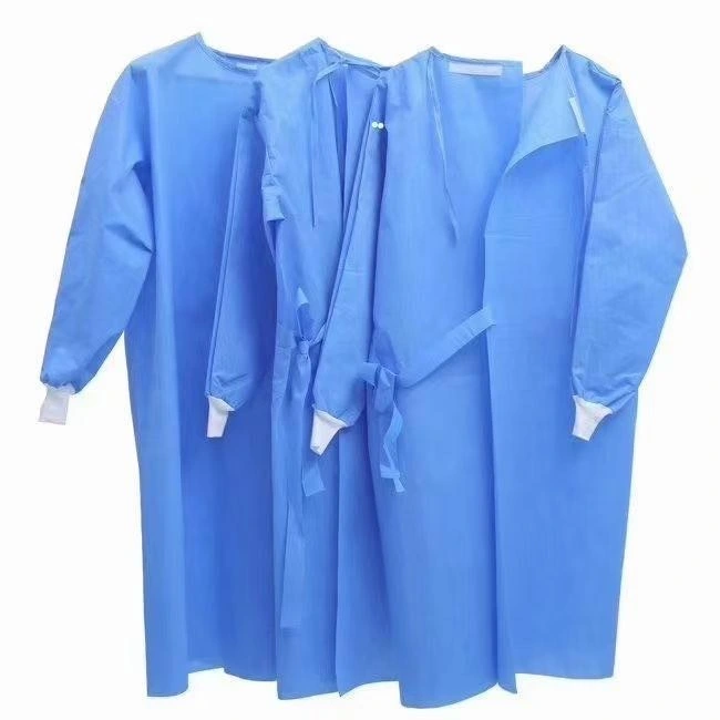 Fumo Wholesale/Supplier Isolation Non Woven SMS Protective AAMI Medical Sanitary Long Sleeve Surgical Gown