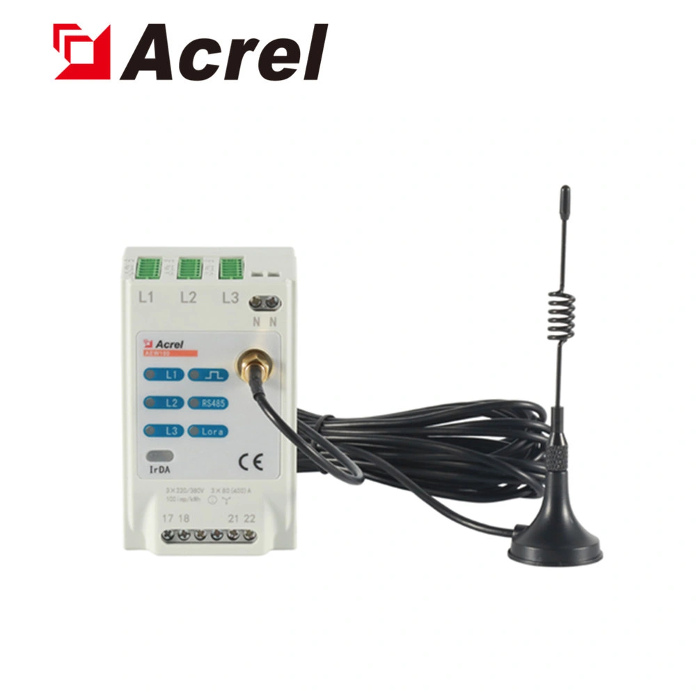 Acrel Aew100-D36 DIN Rail Three Phase Multi-Function Wireless Digital Kwh Meter Energy Meter Power Meter with Lora 470MHz