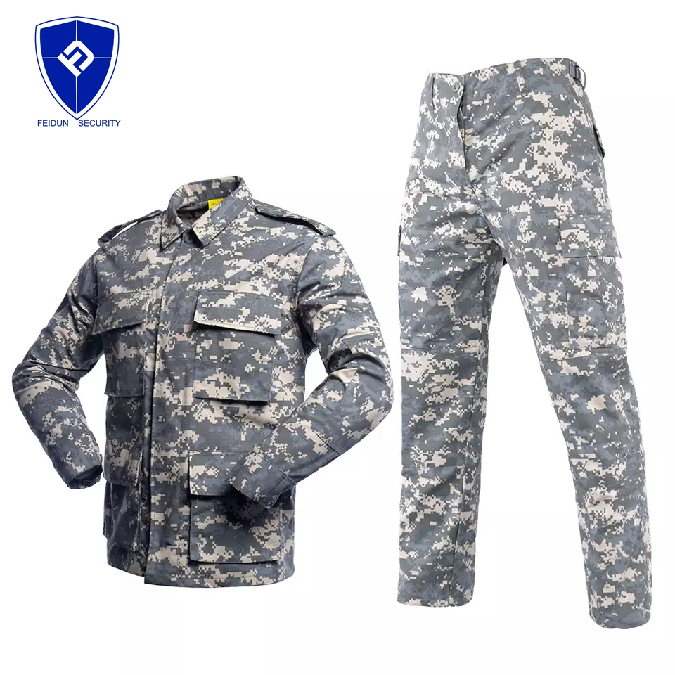 Rip-Stop Anti-Static Bdu Universal Camouflage Custom-Made American Formal Battle Dress Uniform for Outdoor Hunting