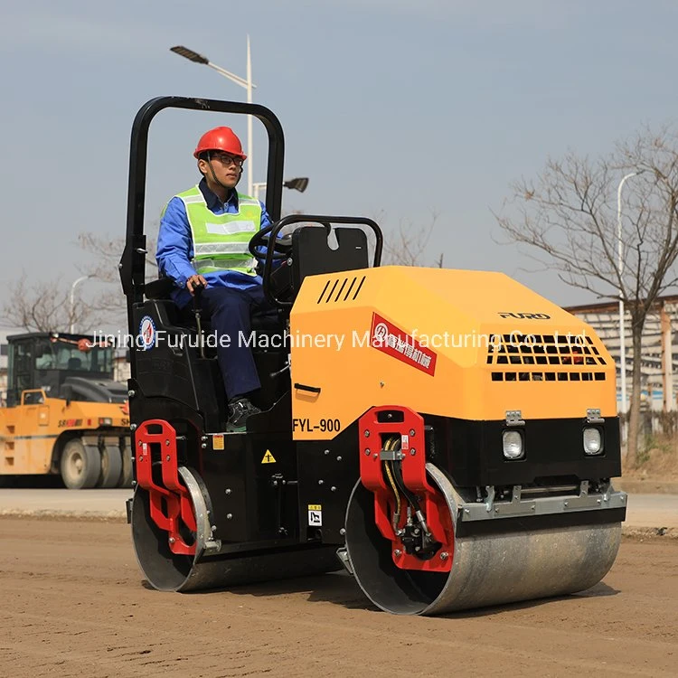 Construction Equipment 1.5 Ton Double Drum Compactor Road Roller