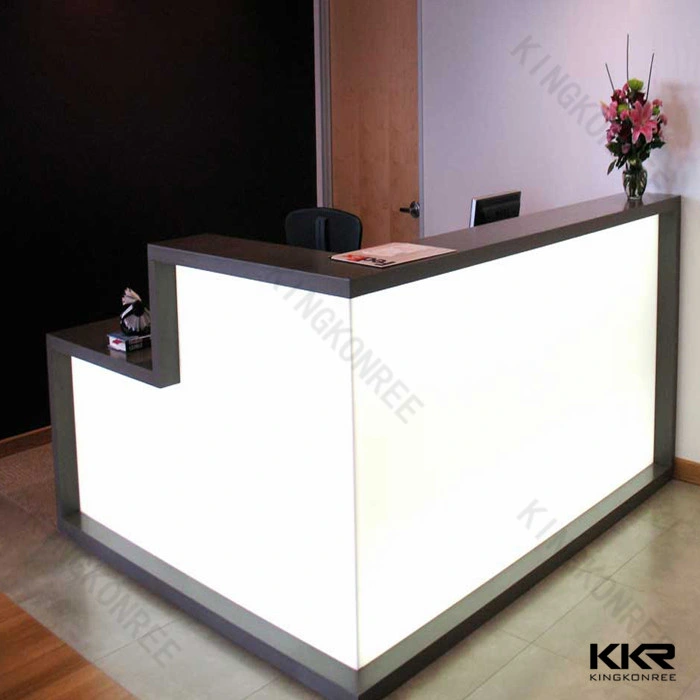 High quality/High cost performance  Bar Counter Office White Reception Desk