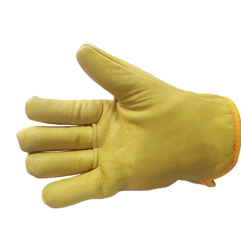 La peau de mouton Jardin Wear-Resistant gants gants de protection en cuir de travail quotidien