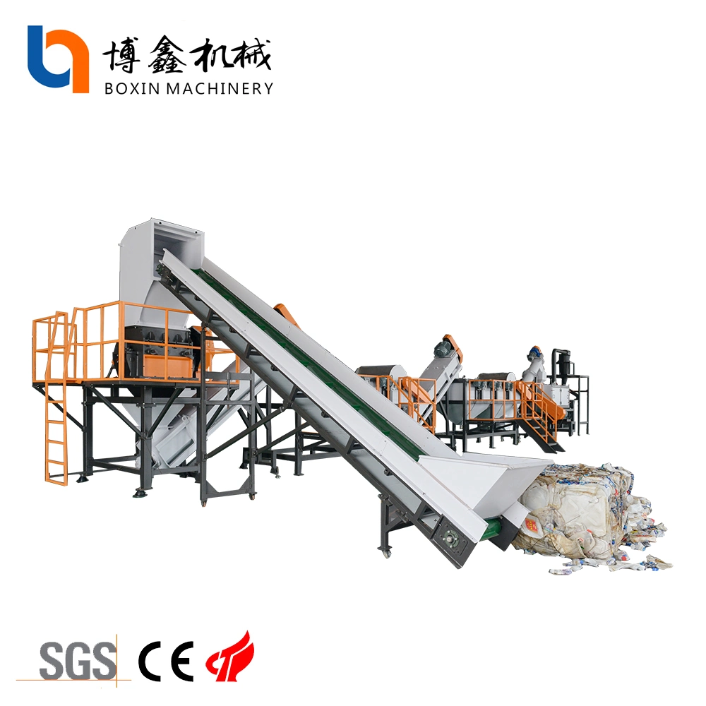 HDPE Milk Bottle Drum Crushing Washing Recycling Line