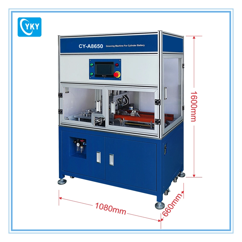 Máquina de Grooving automática de cubiertas de batería cilíndricas haciendo máquina Cy-A8650