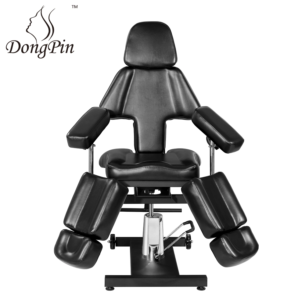 Black Hydraulic Tattoo Massage Facial Table Bed Chair Barber Beauty SPA Beauty Equipment