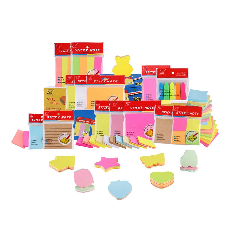 Hot Selling Wholesale/Supplier Small Stationery Logo Custom Shaped Paper Sticky Notes Pads