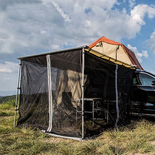 4WD Antimosquito Mesh Auto Tent with Mesh Cloth House Side Shade Awnings for Cars