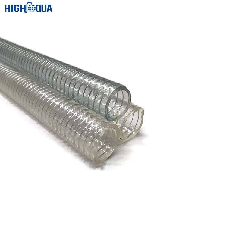 Water Hydraulic Industrial Discharge Pipe PVC Steel Wire Winding Hose