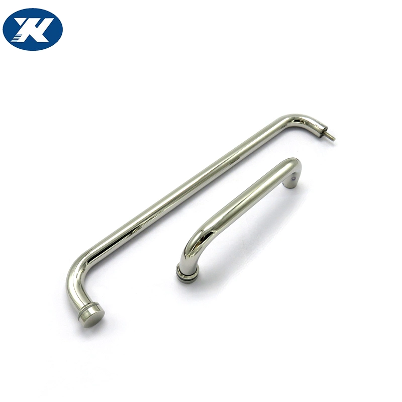 Stainless Steel Double Sided Push Pull Handle Sliding Grab Bar Fit for Glass/Wooden Door