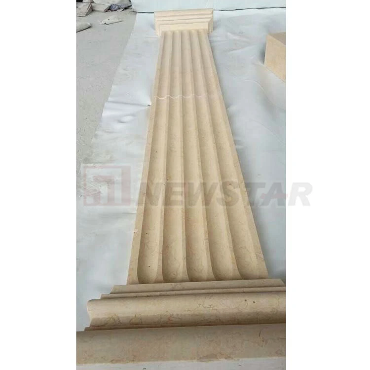 Interior Decoration White Marble Wall Tiles Roman Column Wall Panel Decoration