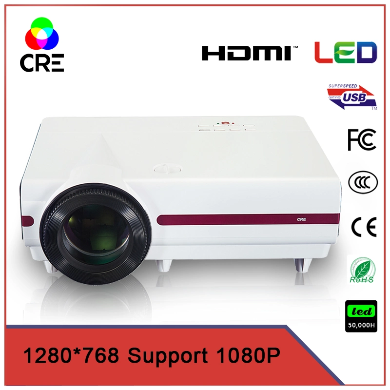 Projector LCD LED barata de Cinema com o Android HD TV Bluetooth WiFi suportar 1080P