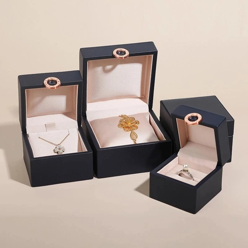 New Roman Numeral Decoration Jewelry Packaging Box PU Leather Jewelry Storage Gift Box Watch Collection Box