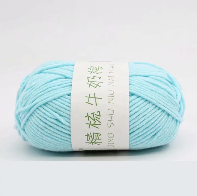 Worsted Knitting Baby Yarn Thick Milk Cotton for Crochet Yarn 5 Ply Blend Yarn 92 Colors 50g