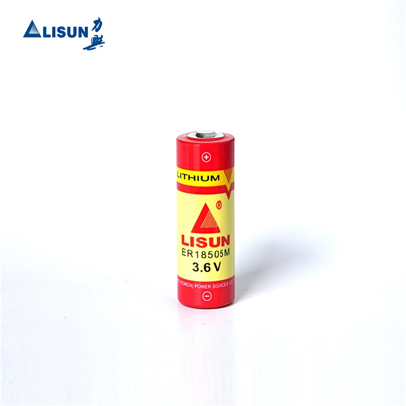 3.6V Er18505 2/3A 4000mAh Cylindrical Battery for Cameras with Wire&Connector