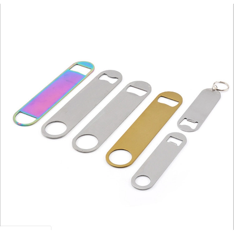 Free Sample Promotion Metal Barblade Flat Beer Bottle Opener