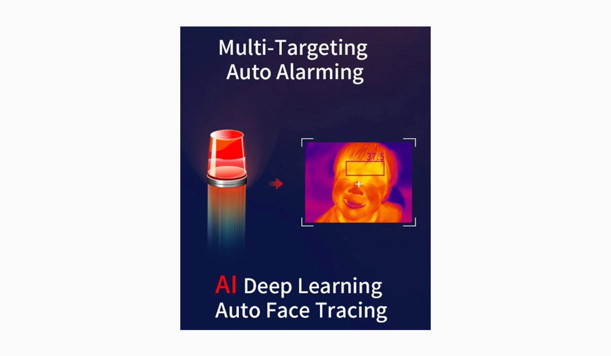 Câmera térmica de detecção de temperatura da câmara de reconhecimento de faces de detecção de temperatura do Sistema de Reconhecimento Facial System