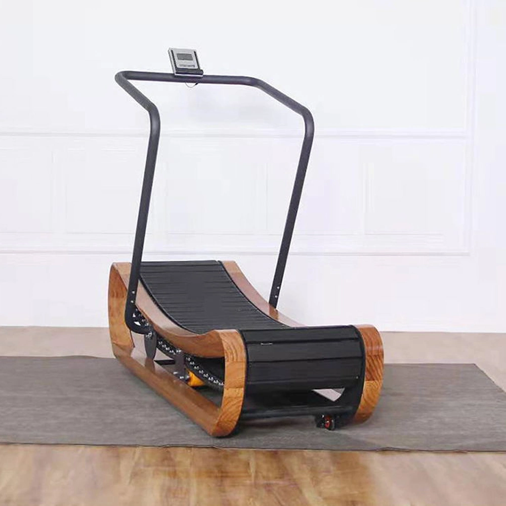 Ec7007 Commercial Home Gym Fitness Cardio Machine Wooden Curve Treadmill for Indoor Aerobic Exercise