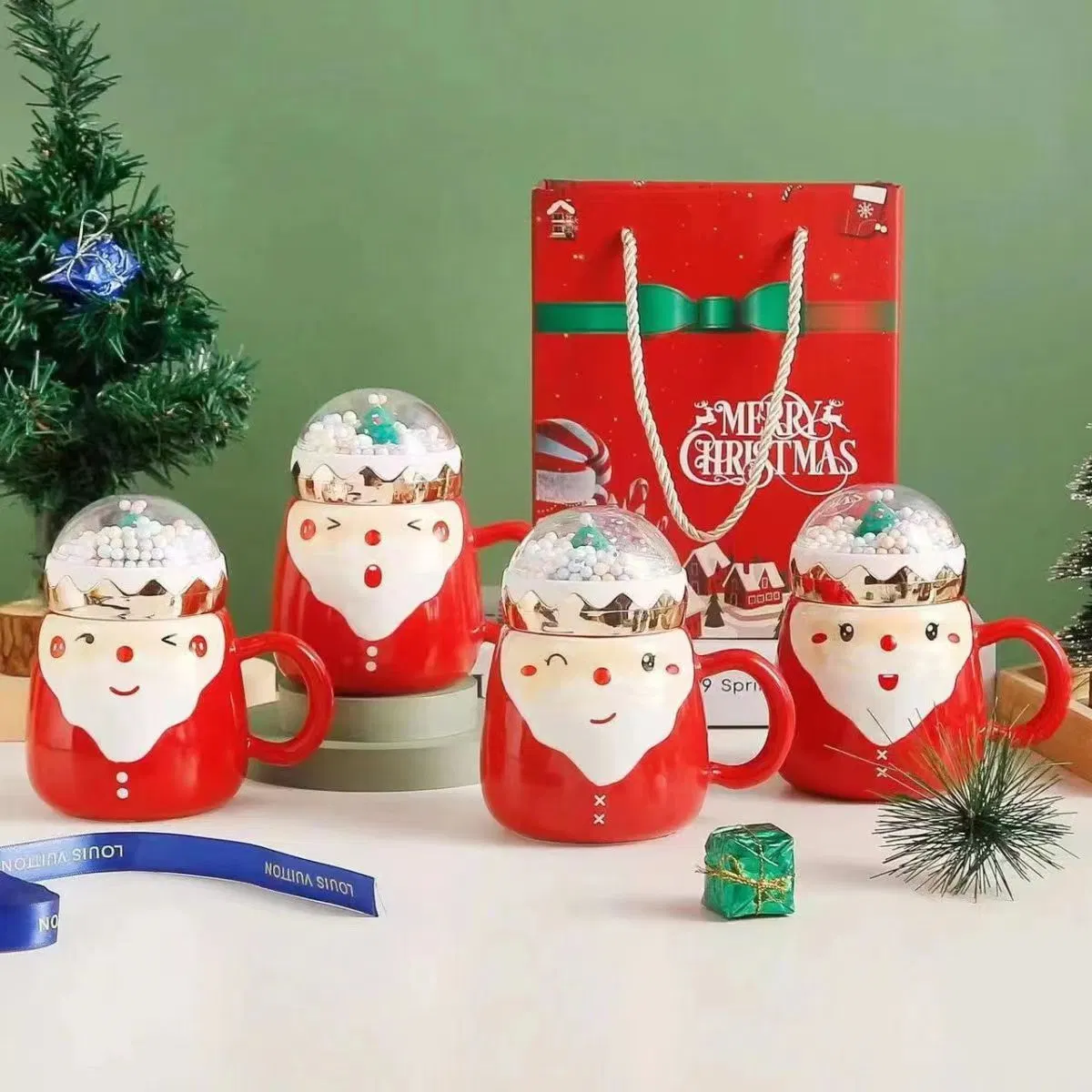 Caneca de Natal definir as actividades de Abertura Mug dons