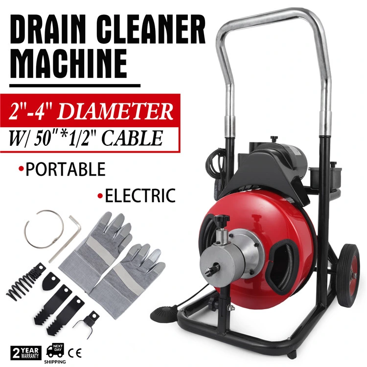 High Pressure Water Jet Drain Cleaner Plumbing Cleaning Machine Drain Cleaner Snake