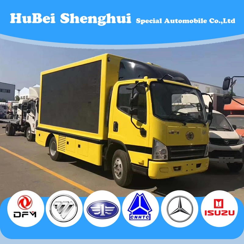 China Supplier Small Mobile Billboard Truck Outdoor Activity LED Screen Camião de apresentação de publicidade