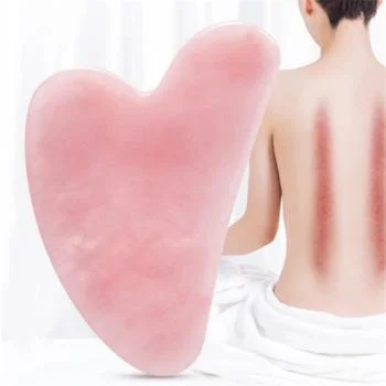 Gua Sha Massage Tool Natural Rose Quartz Guasha for Face