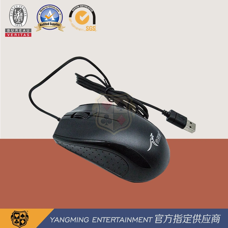 Entretenimento e lazer Black Wired Mouse Baccarat Poker Table System Input Mouse (rato de entrada