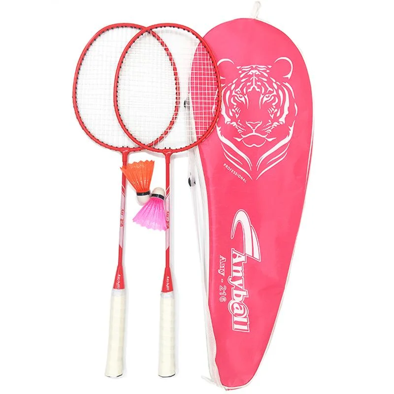 Hot Seller Steel Badminton Racket for Indoor Outdoor Amusement and Recreation Sports Model 216