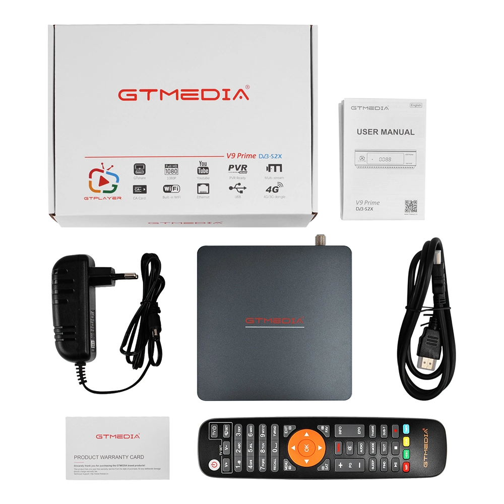 Новейшие Gtmedia V9-премьер-H. 265 10 бит IPTV Ca S2X спутниковый ресивер DVB