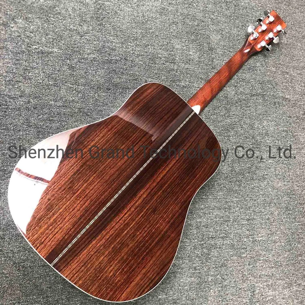 Custom 41 Inch Aaaa All Solid Spruce Wood Folk Guitar Classic D Type 28s Acoustic Guitar