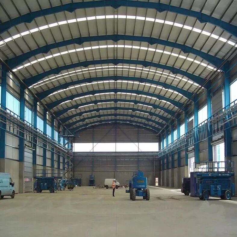 Arch Style Prefabricated Light Steel Structure Storage Building