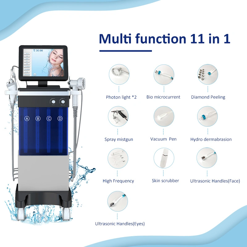 Nuevo centro de belleza cuidados de la piel piel facial inteligente sistema Azul hielo nueva máquina de Hydra