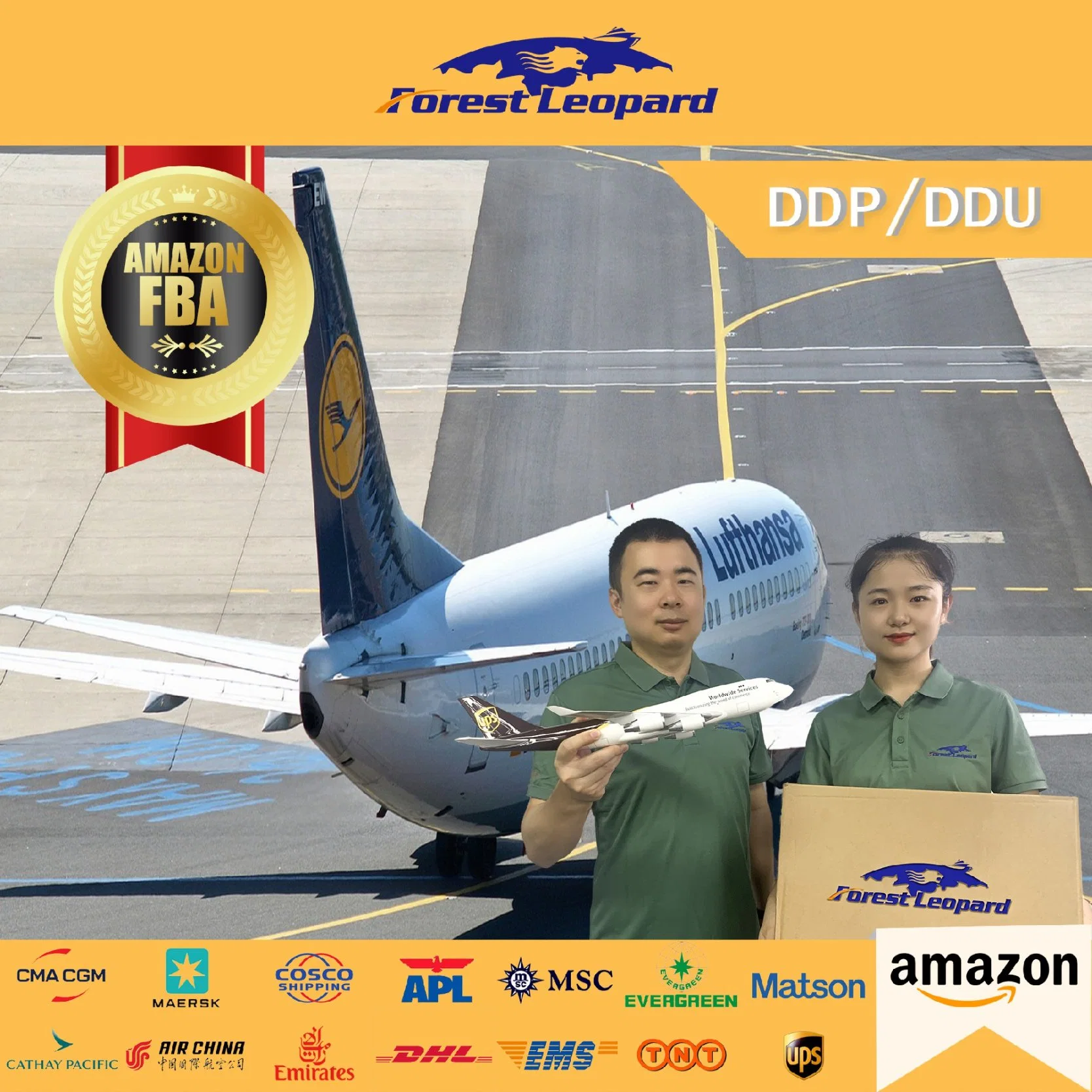 Professional puerta a puerta de DDP Amazon Fba almacén libre de Aduanas Agente de Transporte de Carga Aérea Dropshipping