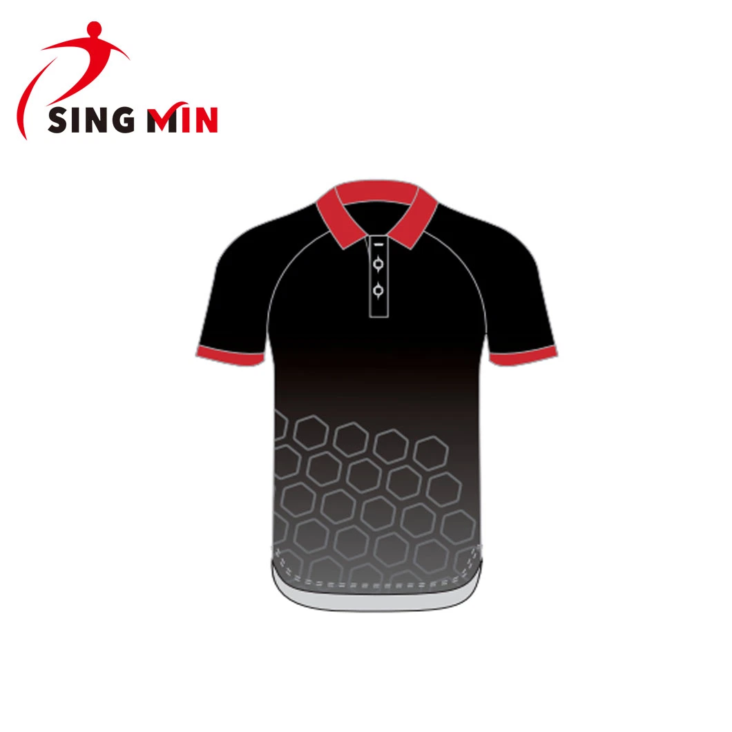 Großhandel/Lieferant Atmungsaktive Dry Fit Sublimation Print Männer Jersey Custom Design Poloshirt