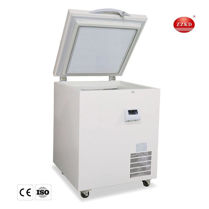 60L -80 Degree Deep Freezer Lab Ultra-Low Temperature Freezer Horizontal Medical Refrigerator