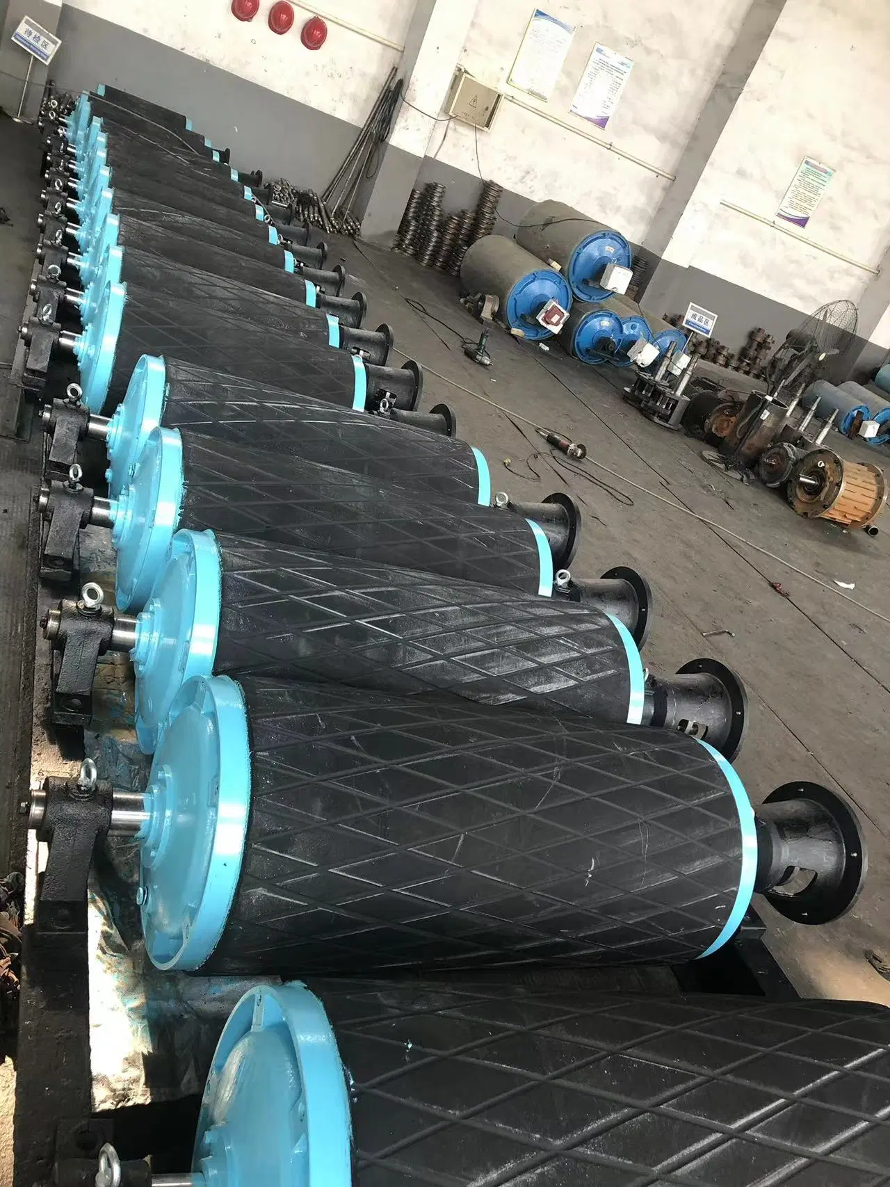 HDPE Rubber Coal Mine Conveyor Belt Cover Conveyor Carrier Idler Frame Guide Roller for Heavy Industrial