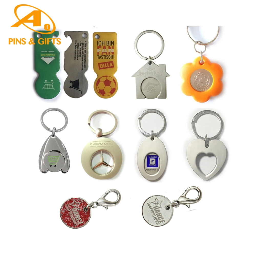 China Manufacturer Custom Broken Trolley Fantasy Broken Metal Antique Token Copper Plated Germany Ancient Caddy Souvenir Keychain Coin Key Holder