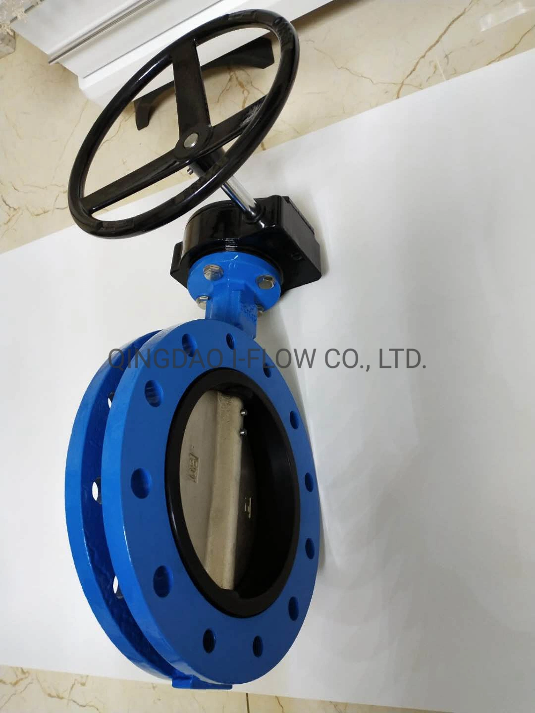 Worm Gear Operated Rubber Seal U Flange Type Butterfly Valve for Sea Water