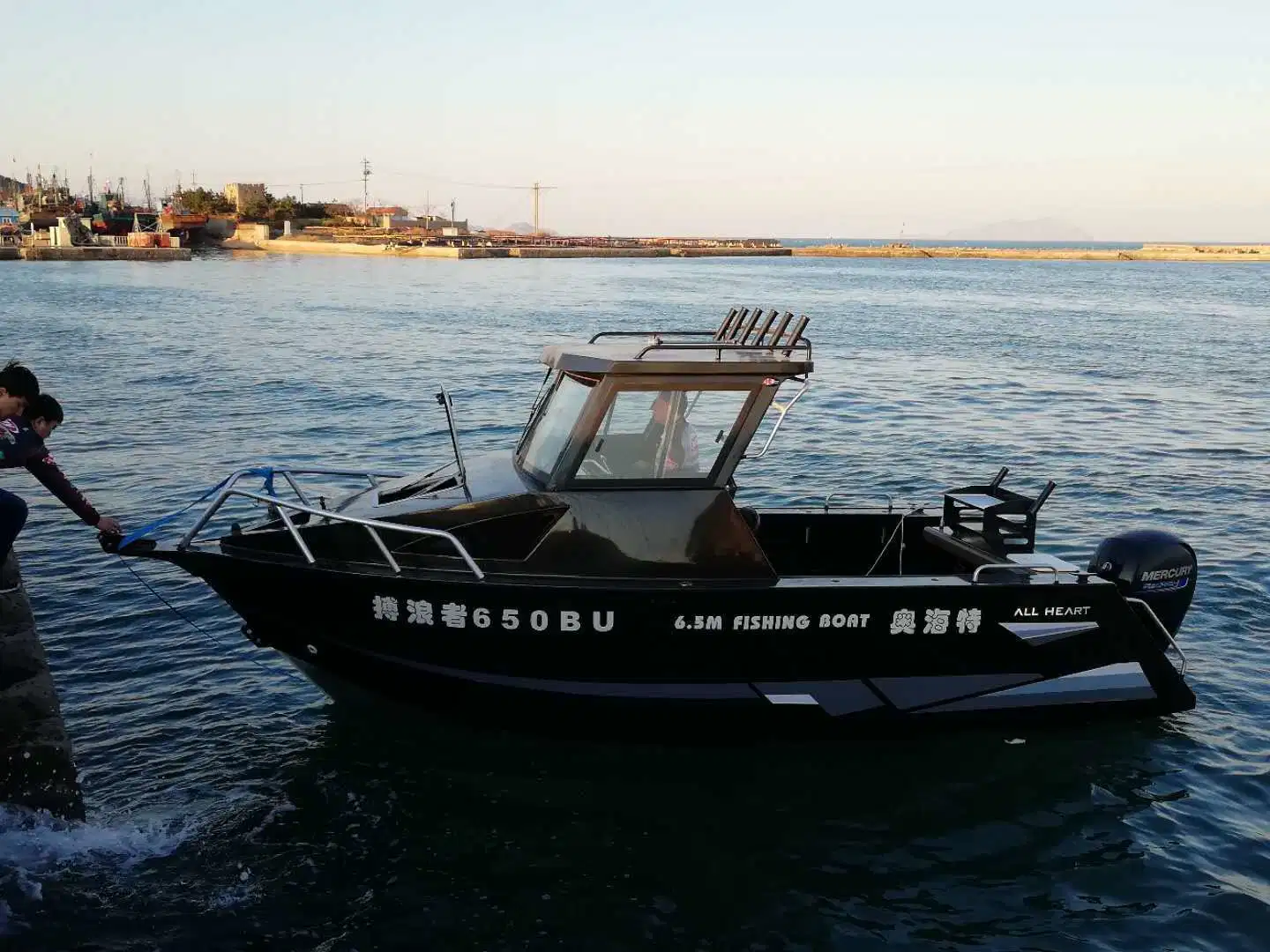 Novo Produto Banheira Vender Cabina de alumínio com Hardtop Shark 6,5 M/21 FT barco de pesca para venda