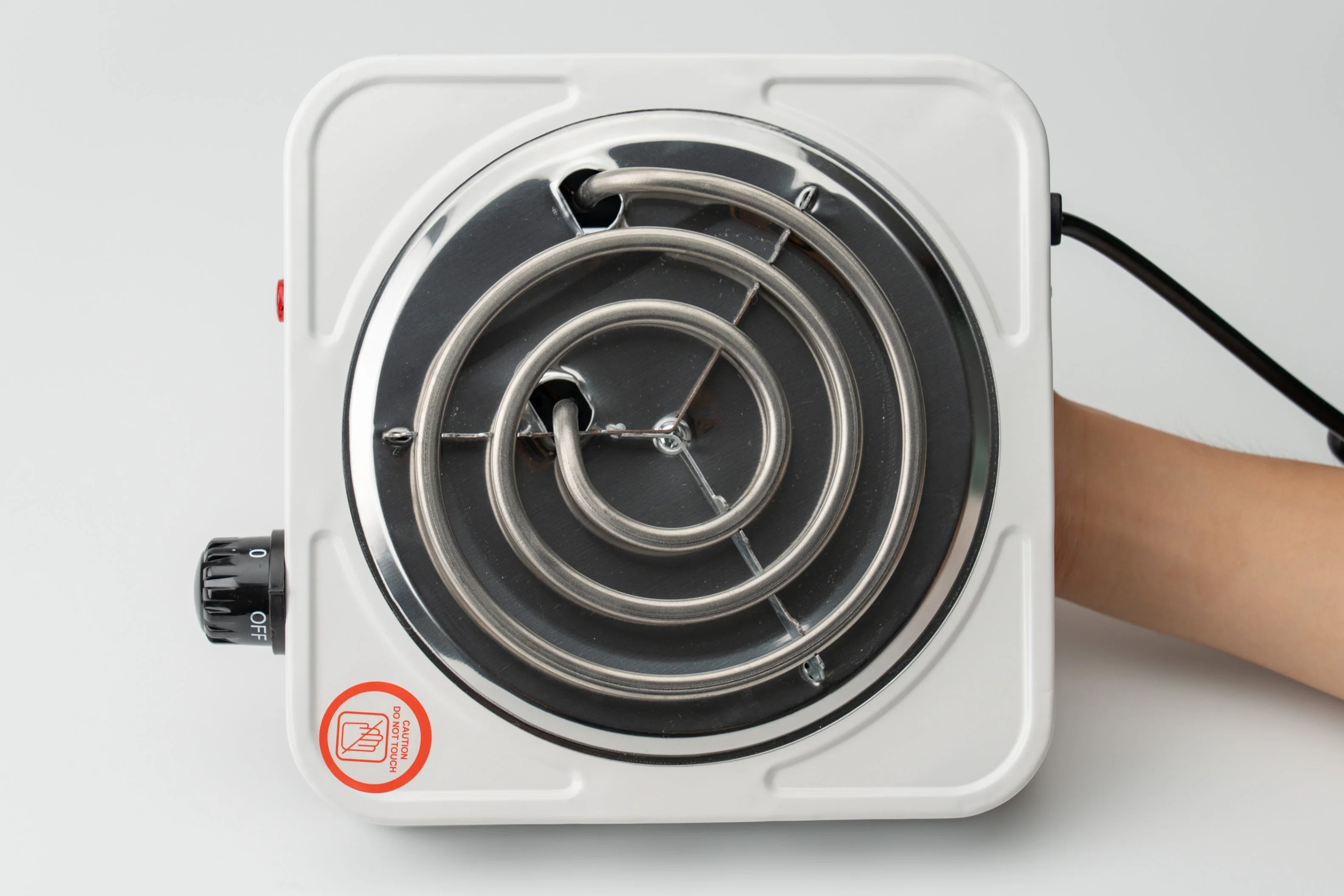 En Stock 1000W aparatos eléctricos portátiles de la cocina de la placa caliente de la bobina Cocina eléctrica de una sola cocción platos calientes para cocinar