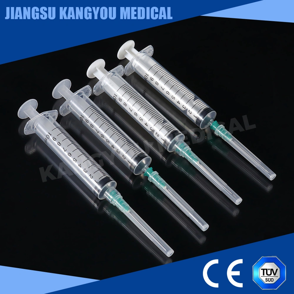 La Chine de gros de produits médicaux jetables 1ml - 60ml seringues de 3 pièces avec embout Luer Slip et aiguilles Luer Lock