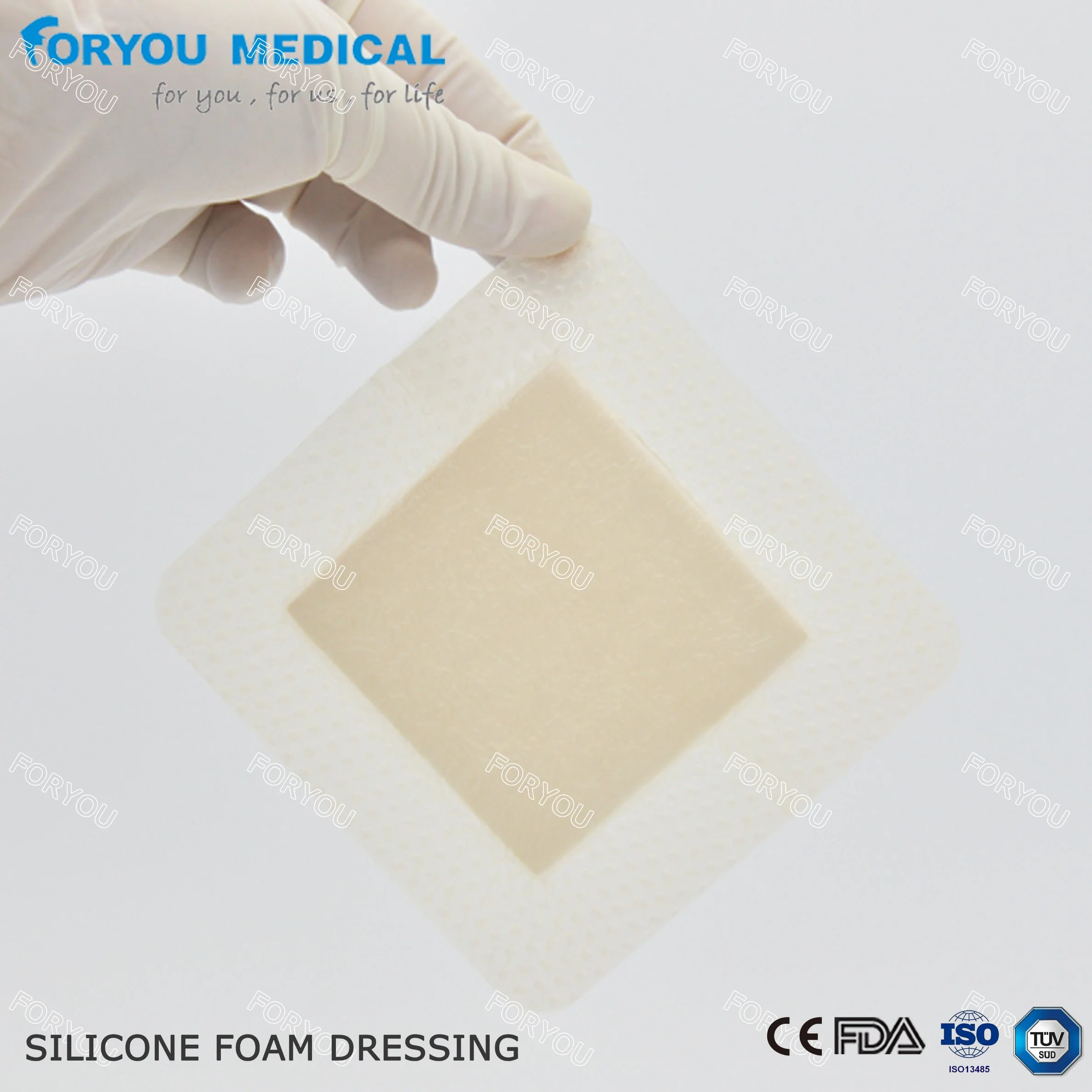 Advanced Woud Care Dressing Silicone Bordered Foam in Sacral for Wound Healing