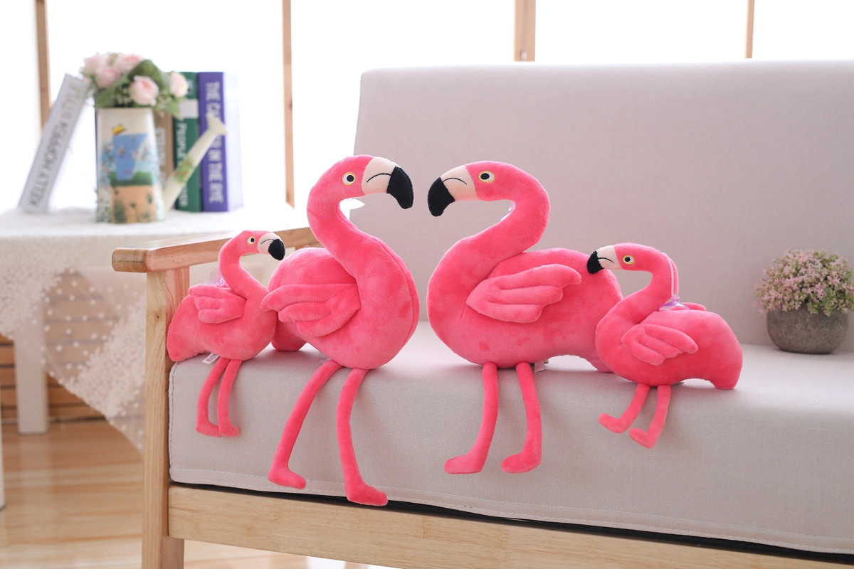 Plush Flamingo Toys Stuffed Bird Soft Doll Pink Flamingo Kids Toys