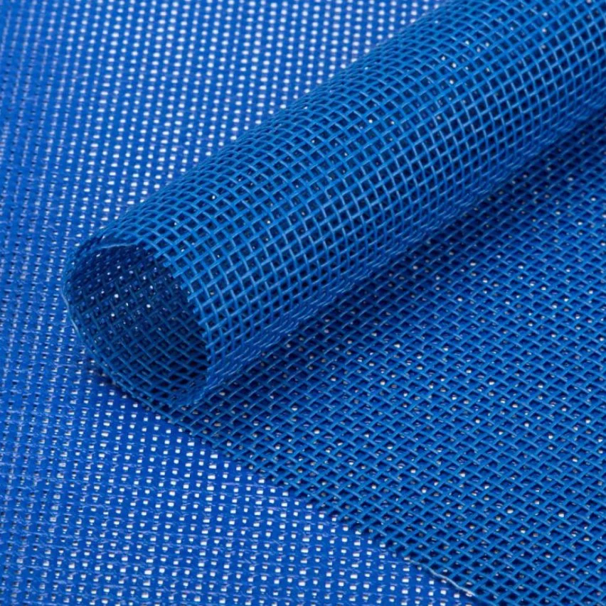 Awning Shade Truck Cover Fabrics 340GSM 11*11 PVC Vinyl Coated Mesh Tarpaulin Rolls